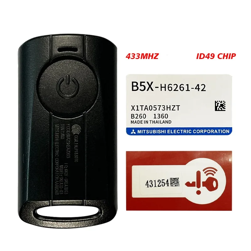 MK0025 OEM B74 Model SKEA7D-03 pre Yamaha Nmax Aerox S V1 V2 Xmax Sniper 155 Motocyklový diaľkový kľúč FOB 433.92MHz ID49