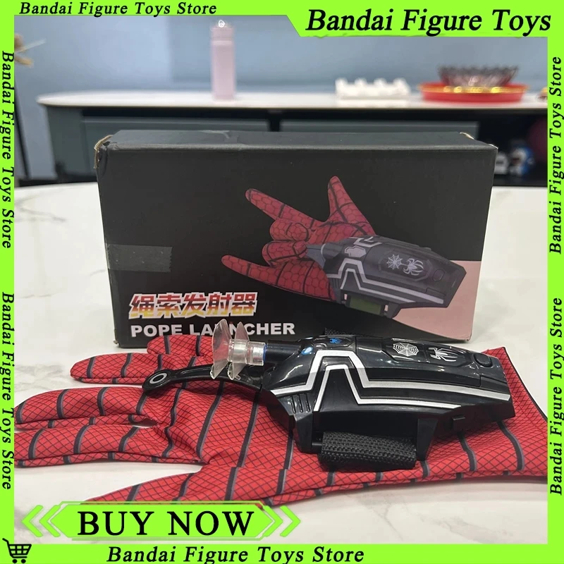 ML Legends Spiderman Web Shoopers Hračky Spider Man spúšťač zápästia Cosplay Peter Parker Accessories Rukavice pre deti darček