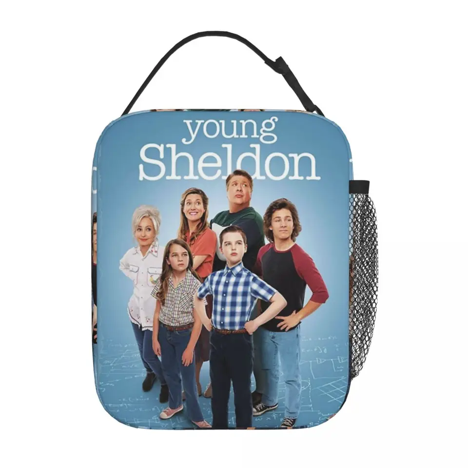 Mladý Sheldon Funny Comedy Thermal Izolovaný obedový taška na prácu