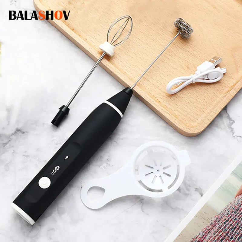 Mlieko Frotia USB Nabíjateľné prenosné prenosné ručné mixégium Fenoher Vysoké rýchlosti nápojov Maker Mixer pre kávu cappuccino krém