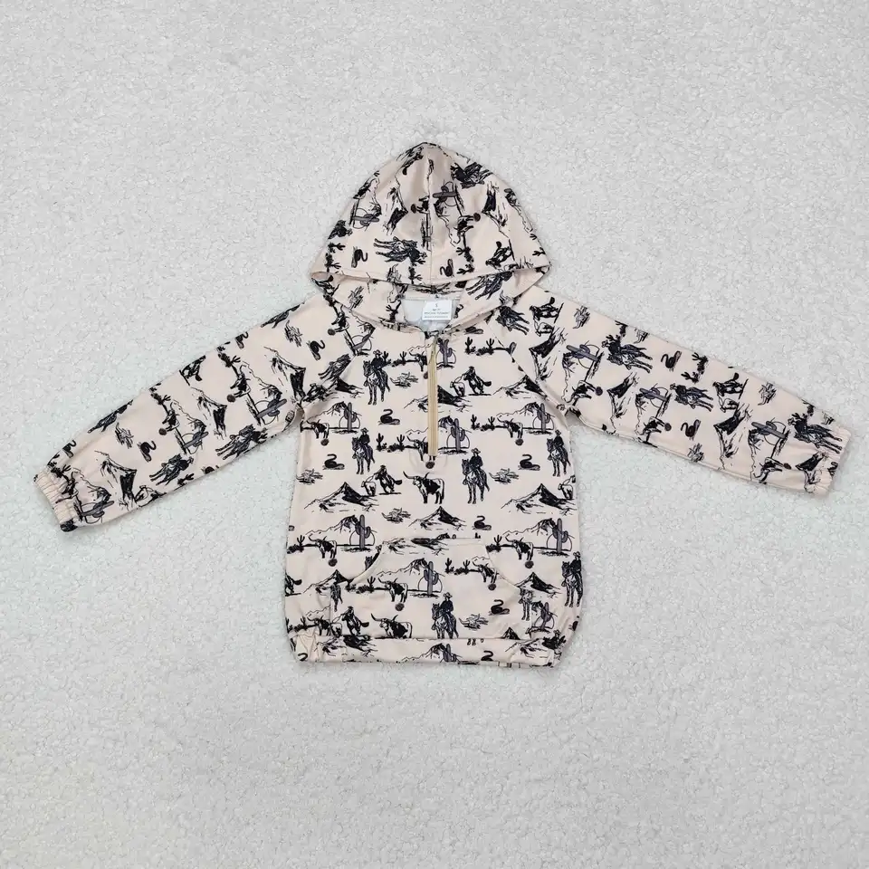 Mlieko hodváb v zásobe Boutique Boys Clothing Riding Print Detské mikiny Veľkoobchod s dlhým rukávom Tops Tops Boys