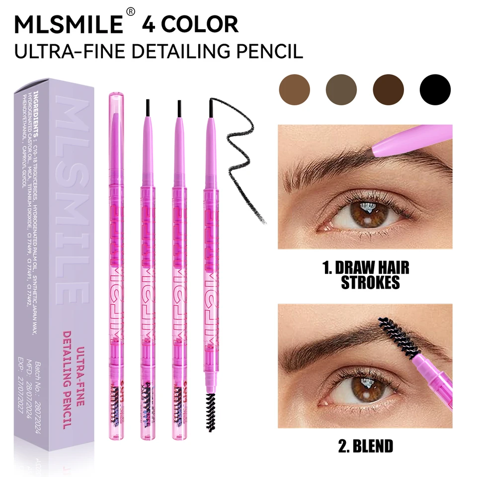 Mlsmile extrémne jemný a presný vytvára požadované zobrazenie Browshape načrtnutie a vyplnenie miernej tvrdosti a mäkkosti