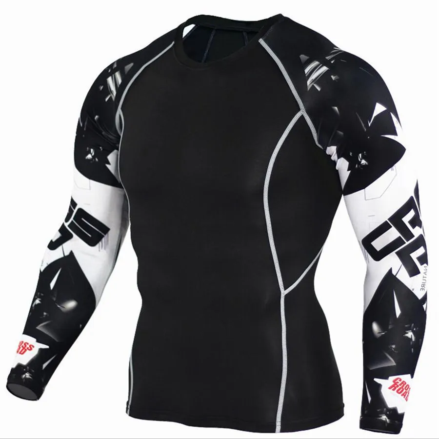 Mma T košeľa Men Športové dresy boxerské tričko Tlačené kompresia rýchle sušenie Muay Thai Pretorian Jiu Jitsu Boxing Clothing
