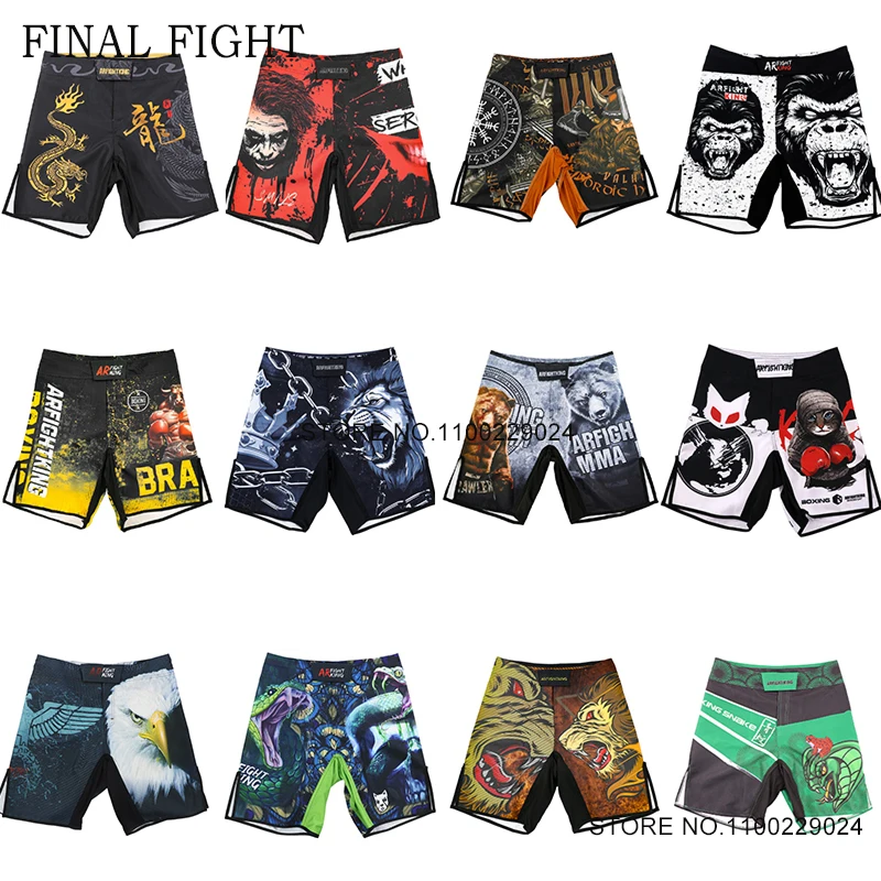 MMA Training Shorts Bjj Jiu Jitsu Muay Thai Thai Blatial Arts Shorts MMA Tech Fight Shorts No Gi Grapping Boxing Kickbox Pants