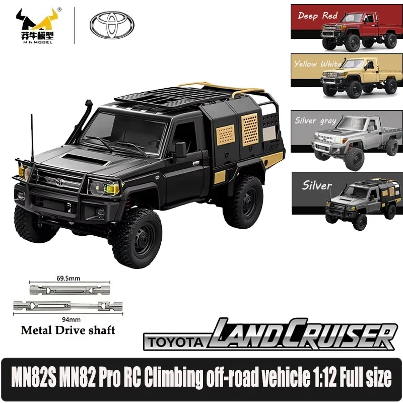 MN82S MN82 PRO RC CARS 1:12 MN Model retro v plnom rozsahu 2.4g 4WD 280