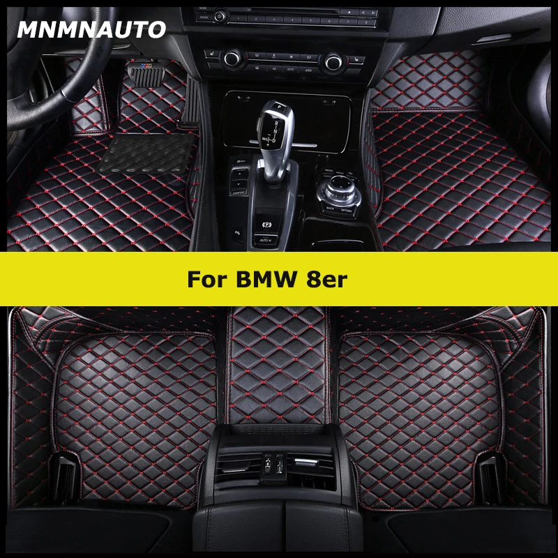 Mnmnauto vlastné podlahové rohože pre auto pre BMW 8er Cabrio G14 Coupe G15 Grancoupe G16 Automatické koberce Foot Coche Accessorie