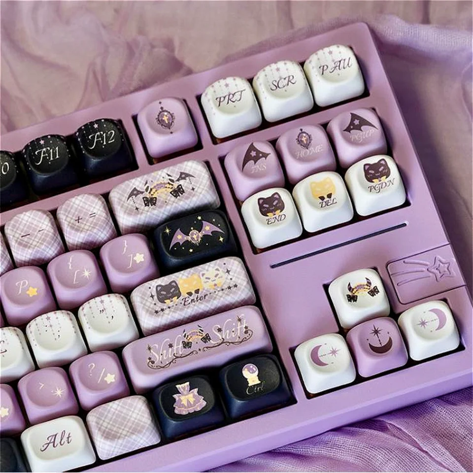 MOA 129 Klávesy, Magic Girl Keycap Set PBT pre 61/75/87/104/108Keys GMK67 HRA HRA MECHANICKÁ Klávesnica