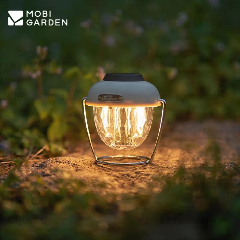 Mobi Garden Outdoor Lights Prism odtiene osvetlenie kempingová atmosféra Stan lampa s ľahkým stojanom kužeľovými svetlami typu C