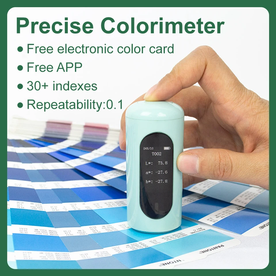 Mobilná aplikácia Colorimeter, prenosný analyzátor farieb, viac ako 30 indexov, napríklad RGB, laboratórium, pre farbu, meranie rozdielu farieb