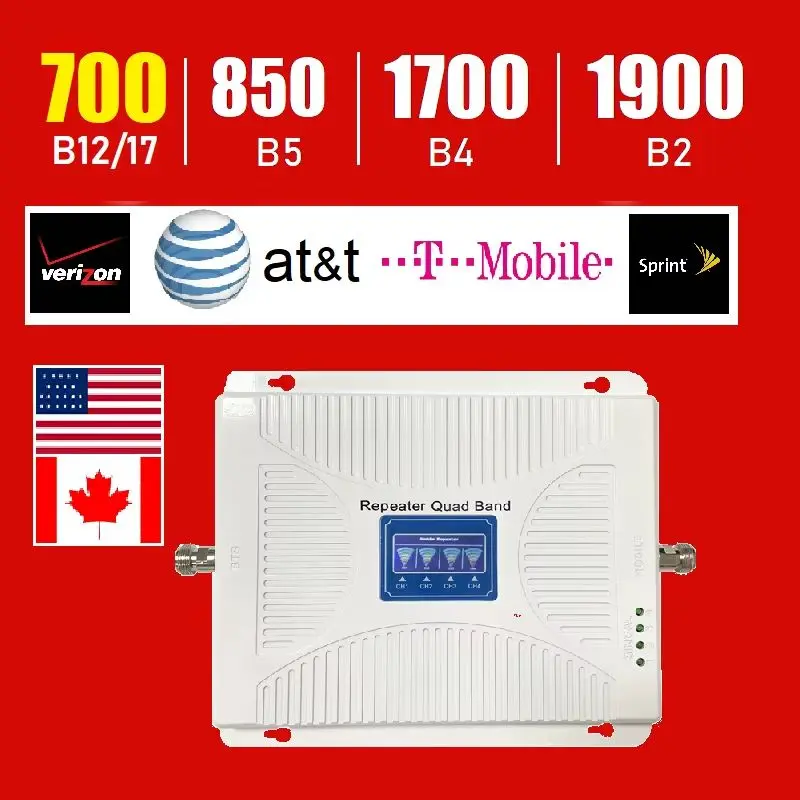 Mobilný mobilný telefón 3G 4G 5G Mobilný telefón Zosilňovač zosilňovača zosilňovač 4G pre ATT Verizon T-Mobile Sprint Rogers Telus Bell