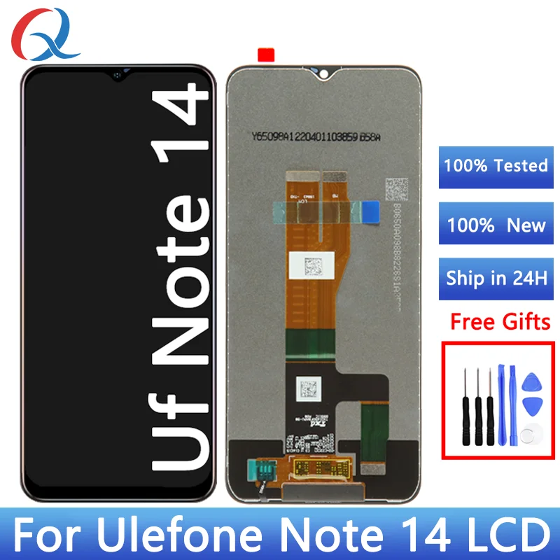 Mobilný telefón LCDS pre Ulefone Note 14 Výmena obrazovky ERCAN pre Ulefone Note 14 Digitalizátor zostava Pantalla Display