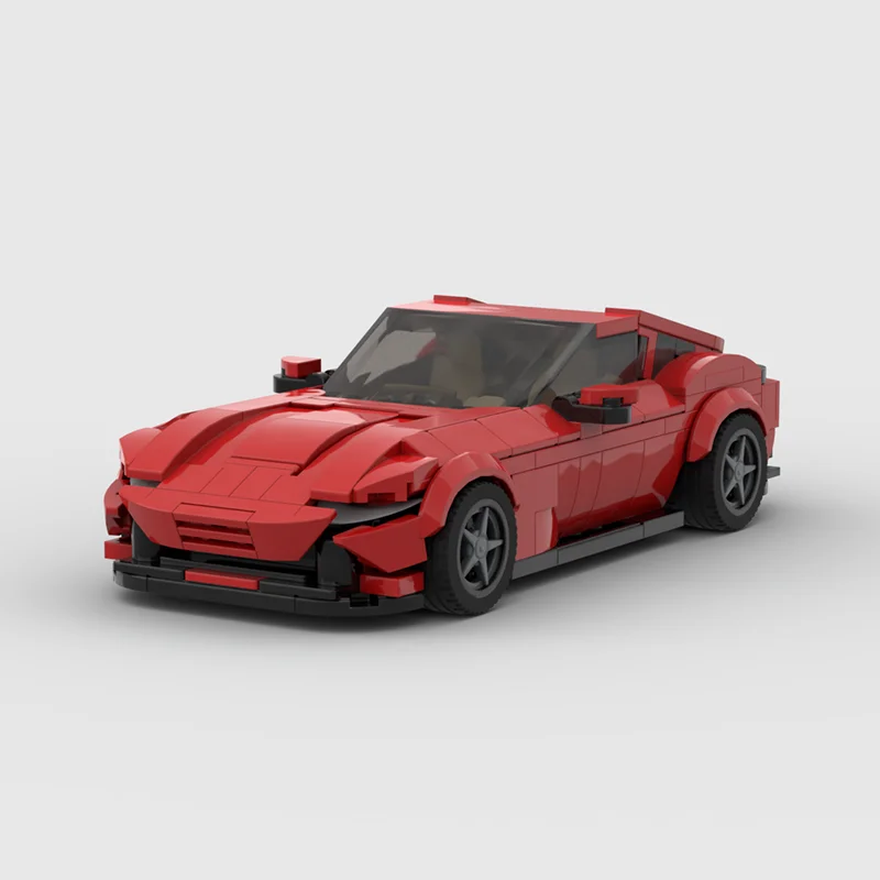 MOC-117643 Brick Roma Racing Blocks Sports CAR CEASE SPEAD Majster pretekárová budova Kreatívne garážové hračky pre chlapcov