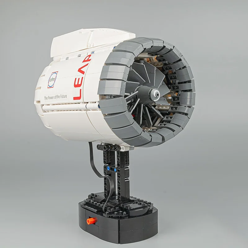MOC-133571 Aircraft Motor Electric Model Montábla Zostavenie blokov mechanických technológií diely Zobrazenie strojov Zbierka Darčeky