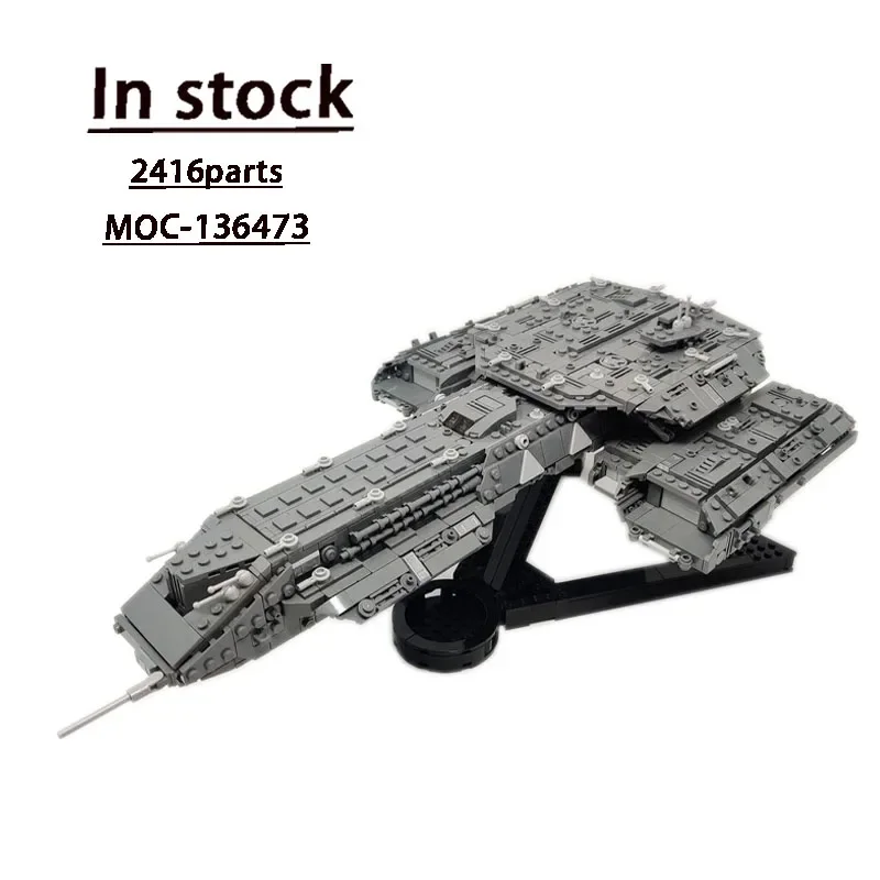 MOC-136473 Stargate BC-304 Daedalus Deep Space Carrier Zhromaždenie Stitching Build Block Model Model Detská narodeninová hračka Darček