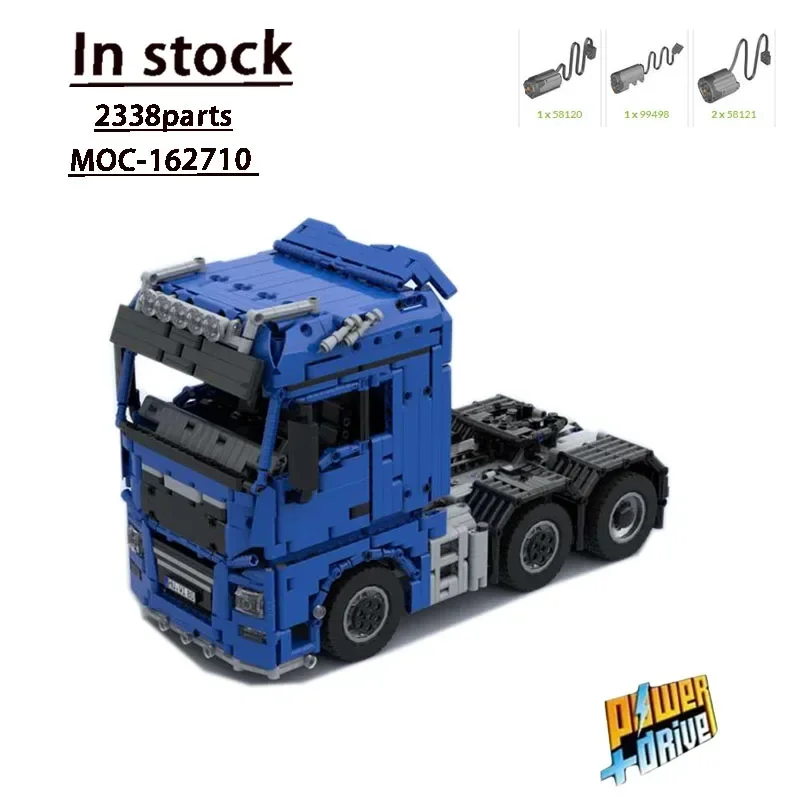 MOC-162710 1:17 RC polotraktor 6x4/4 MODLADOVANIE Zostavovacieho prešívania MODEL • 2338 dielov pre deti narodeniny Build Block Block Toy Toy