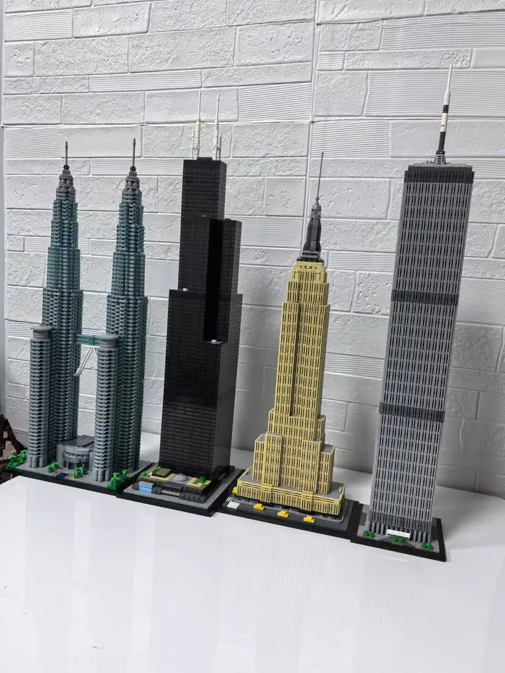 MOC-21046 127129 Dimon Willis Tower 1:800 Scale Building Model Blocks ﻿