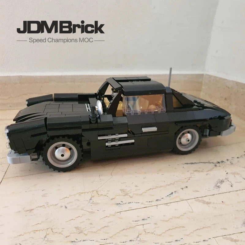 MOC-22930 Detský blok automobilu Cool športového auta chlapca Puzzle Model Model Speed ​​Series 8 mriežková závodná tehlová hračka darček