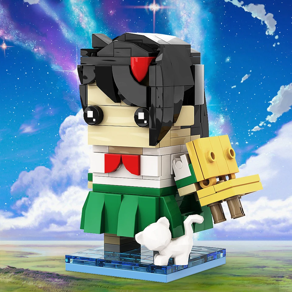 MOC Anime Lingya Brickheadz Model Building Blocks Blocks Rast Redemping Fantasy Adventure Travel Mines Mini Figure Brick Toy Gift