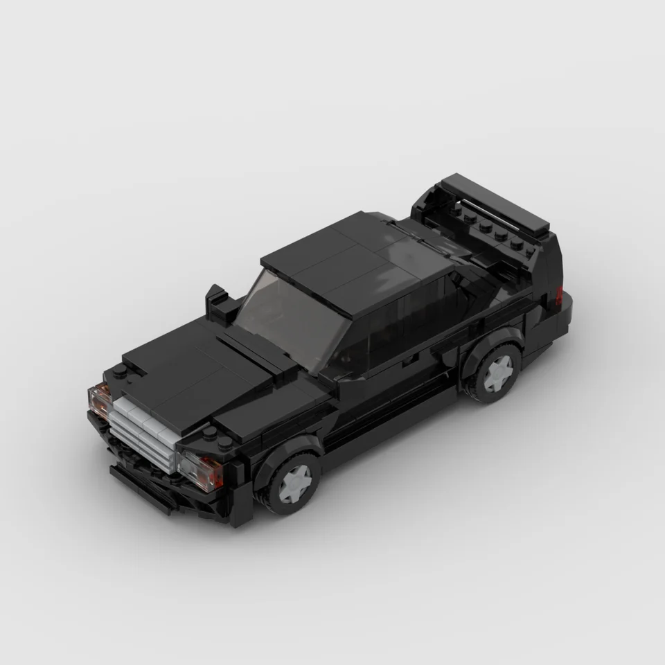 MOC Benz E190 EVO RACING SPORT SPORT AUTOMOBNÉHO SPOLOČNOSTI Majster pretekárových blokov BRICK Creative Garage Hračky pre chlapcov