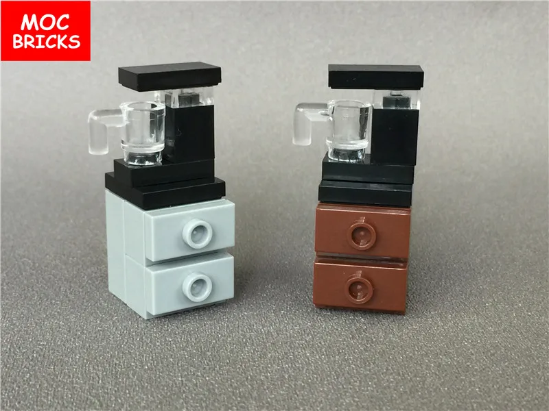 MOC Bricks DIY Family Mini Machine Dávkovač vody Pohár Pitie vzdelávacích stavebných blokov Hračky pre deti Darčeky