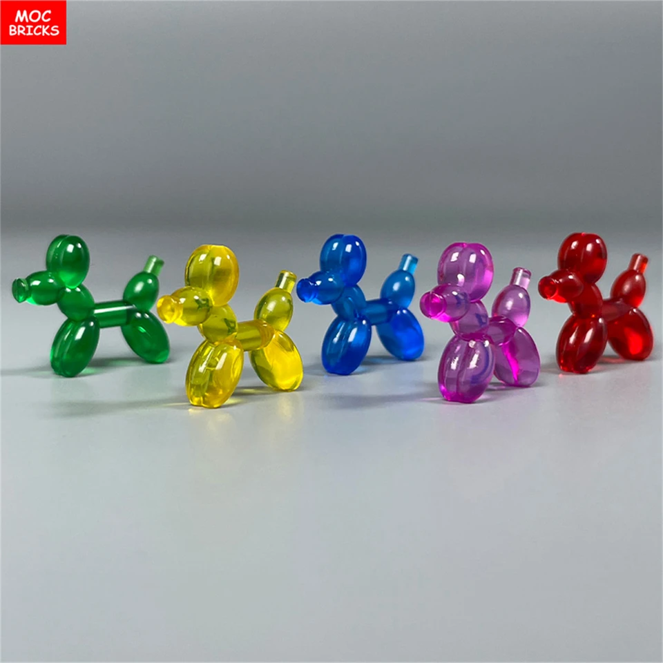 MOC BRICKS RETENSIL Beach Park Park Scene Balón Little Dog Clown Figure Noste 35692 Častice Zhromaždené stavebné bloky detských hračiek
