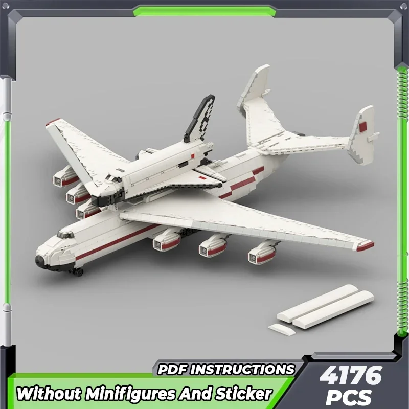 MOC Budova tehál Vojenský model AN-225 TECHNOLÁCIA Technológia Modulárne bloky Darčeky Hračky pre deti