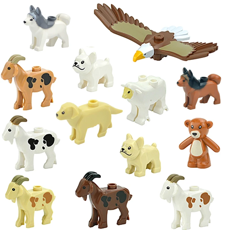 MOC CITY ZVLASTNOSTI ZADARMO Blokovanie figúrky kozie ovce orol Owl Panda Parrot PAGUGULL PENGUIN