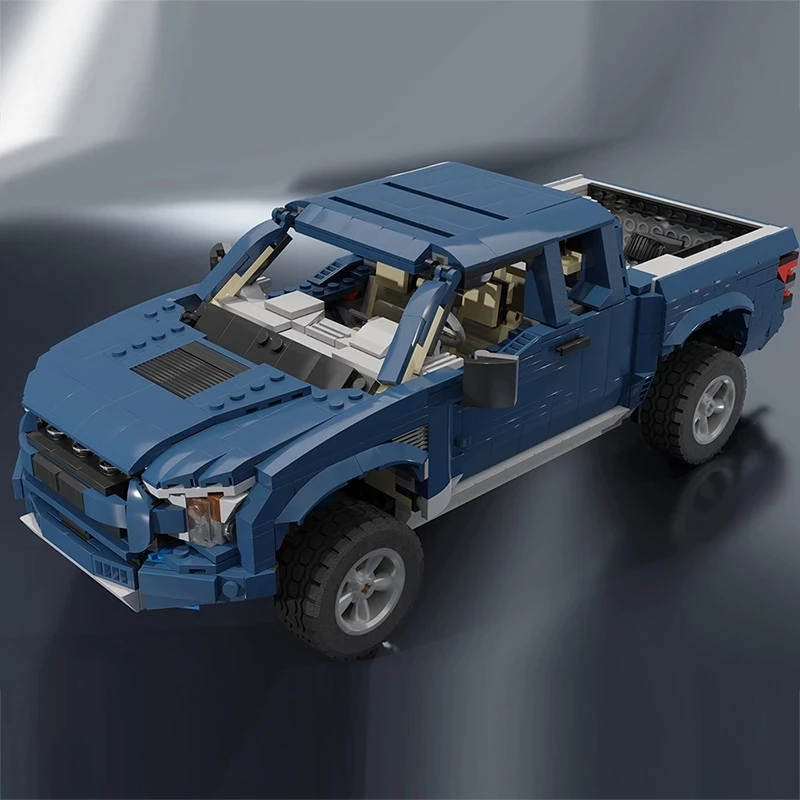 MOC Creative Expert Classic Pickup Ford F150 Raptor CAR Model Mod 10265 Ford Mustangs Building Blocks Educational DIY Hračky