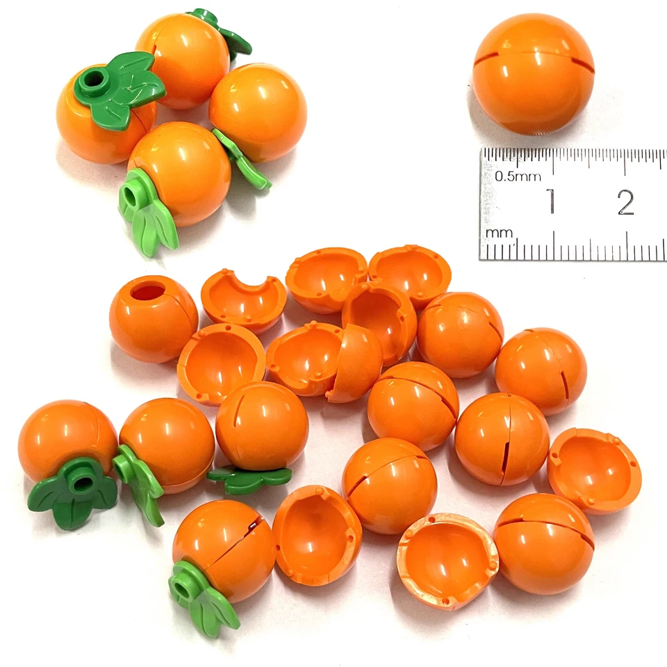 MOC Orange Building Blocks ovocné jedlo Tngerine doplnky tehly tehly darček