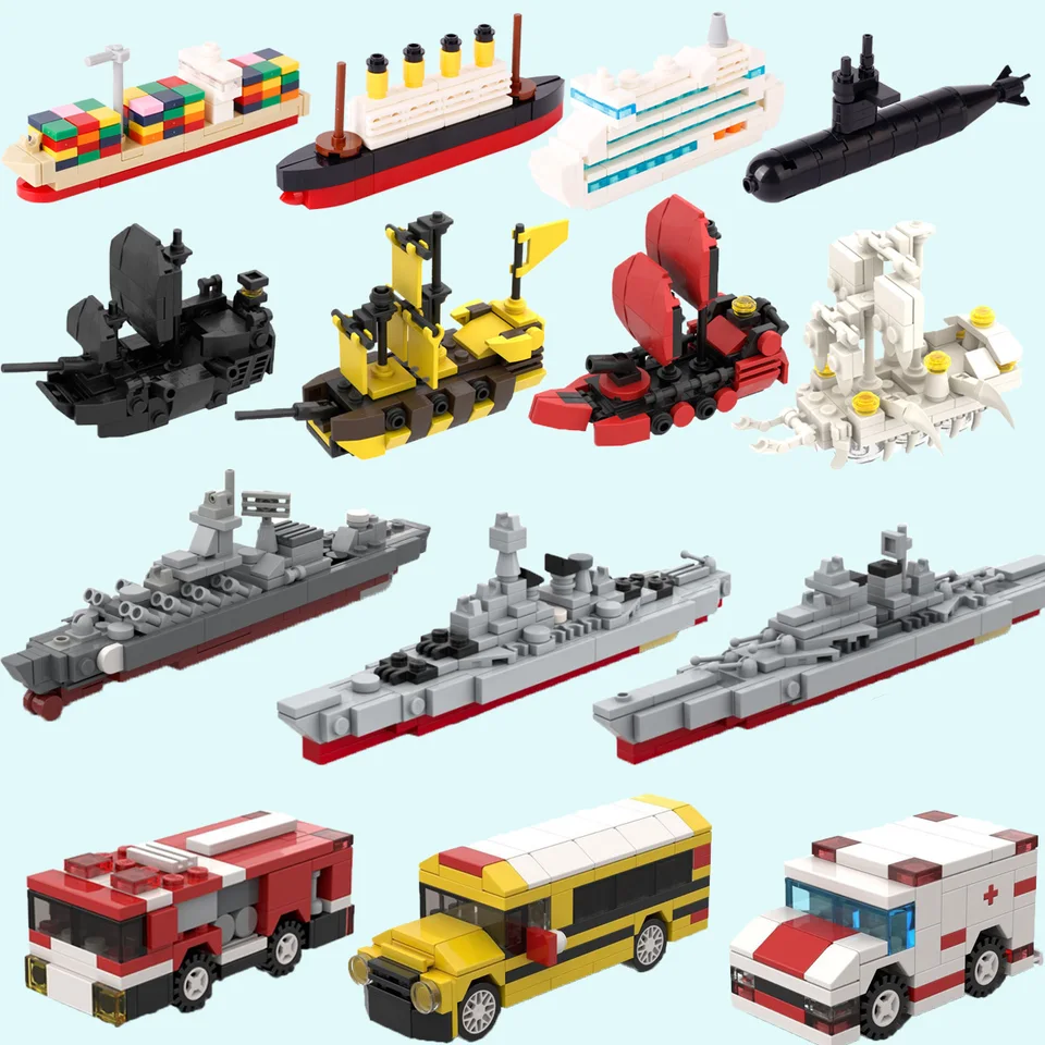 MOC Titanic Cruise Ship Building Blokovanie súprav podmorský nákladný dopravník