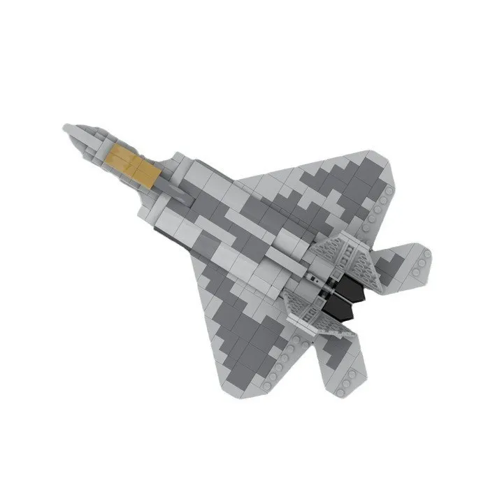 MOC Vojenské lietadlá MOC-122977F-22 Raptor Mini Edition Fighter Brick Toy