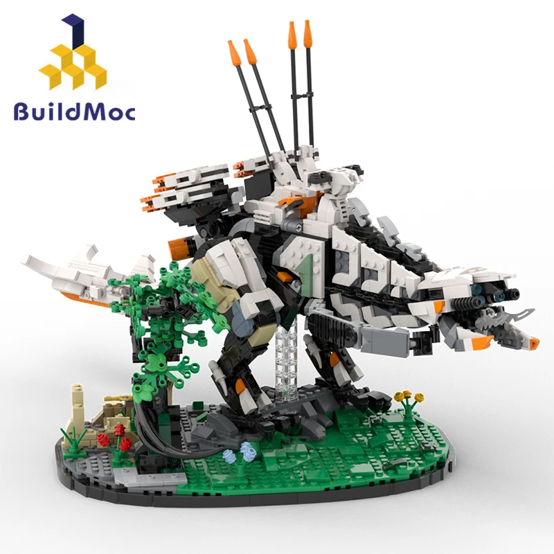 MOC zakázané West Thunderjaw Builing Bloiling Sets Herizoned Monsters Bricks Model detské hračky vianočné darčeky 2171ks