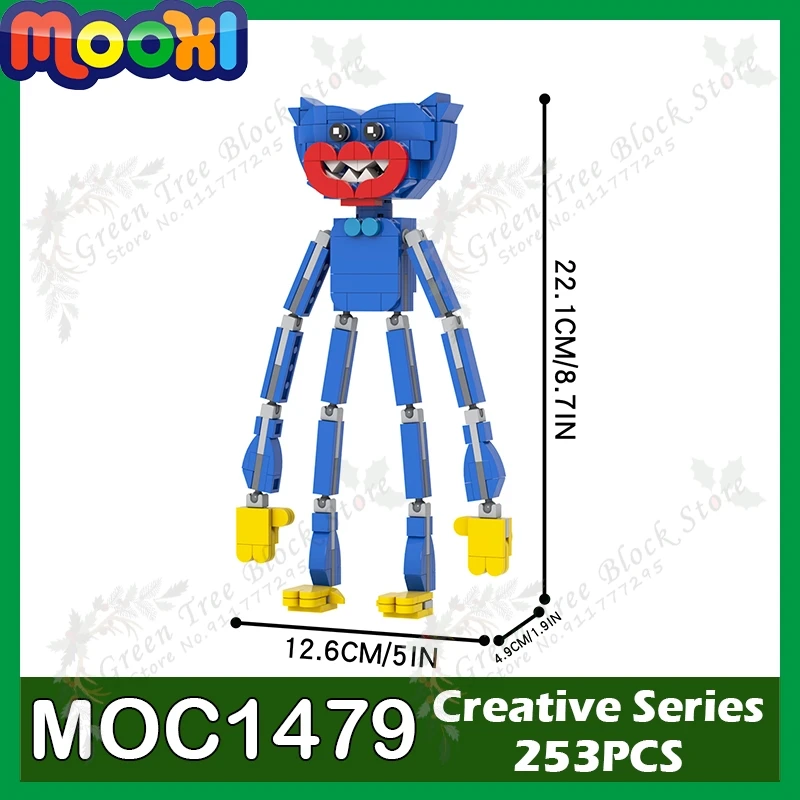 MOC1479 253ks Horor Puzzle Adventure Game Character MOC Building Building Creative Action Model Zhromaždenie hračky pre deti