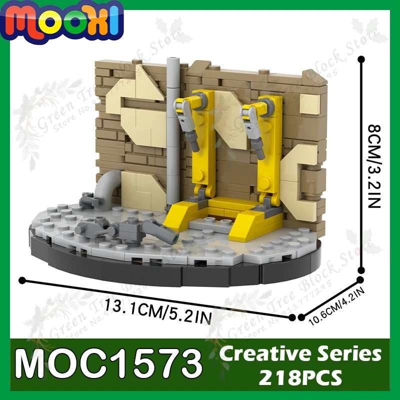 MOC1573 218ks Game Series Creative Building Blocks Power Mech Workbench Modely DIY Zhromaždené tehlové detské hračky Prekvapenie darčekov