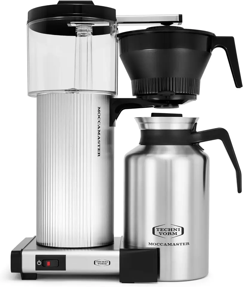 Moccamaster 39340 CDT Grand Coffee Maker, 60 uncí, striebro