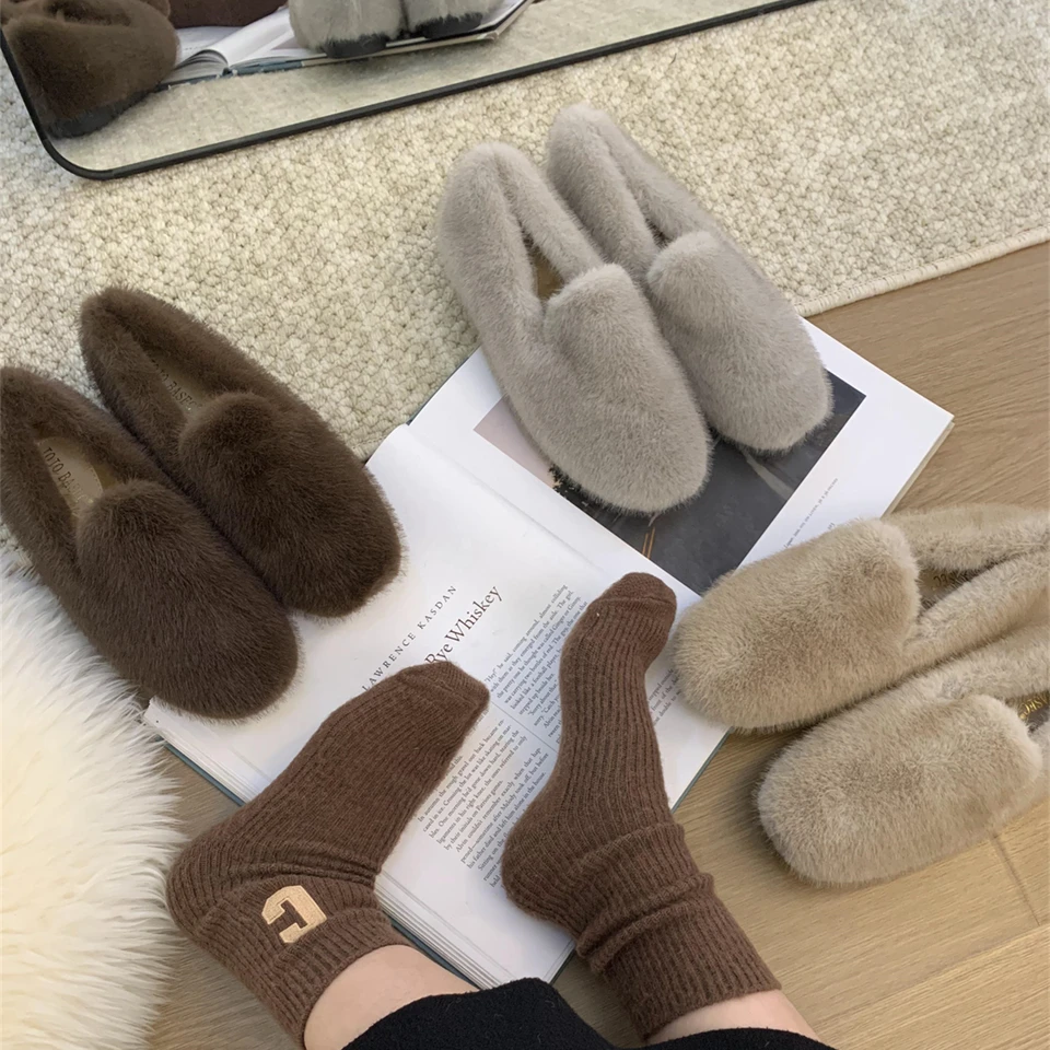 Moccasin topánky Príležitostné ženské tenisky Autumálne drevák na platforme Zvyšovanie výšky šaty