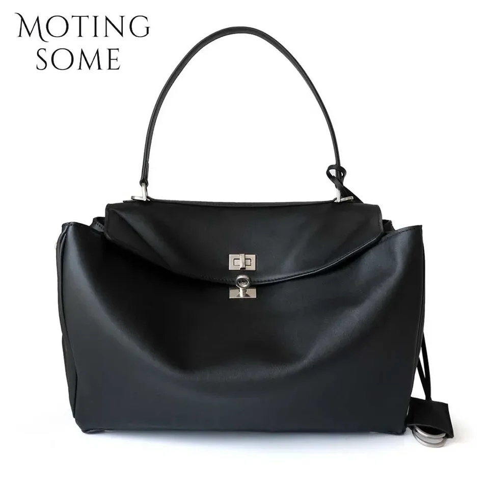 Moctingsome 2024 Rodeo Buckle Woman Luxusný dizajnérsky dizajnér kravská kožená kabelka módna dáma vrecko retro podriadené kabelky tote nové