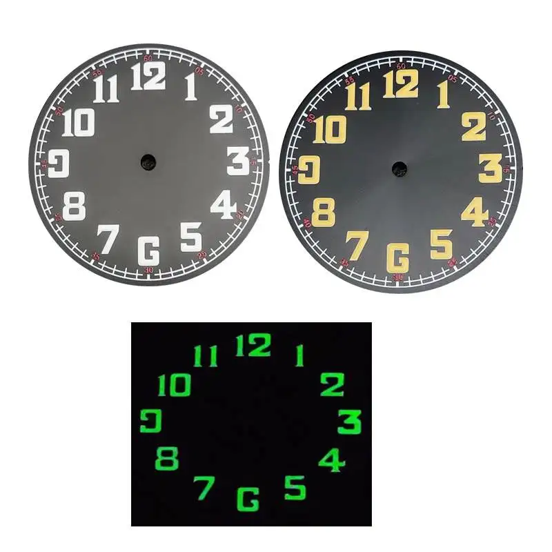 Mod 33,8 mm super zelený svetelný pilotný dátum Dátu