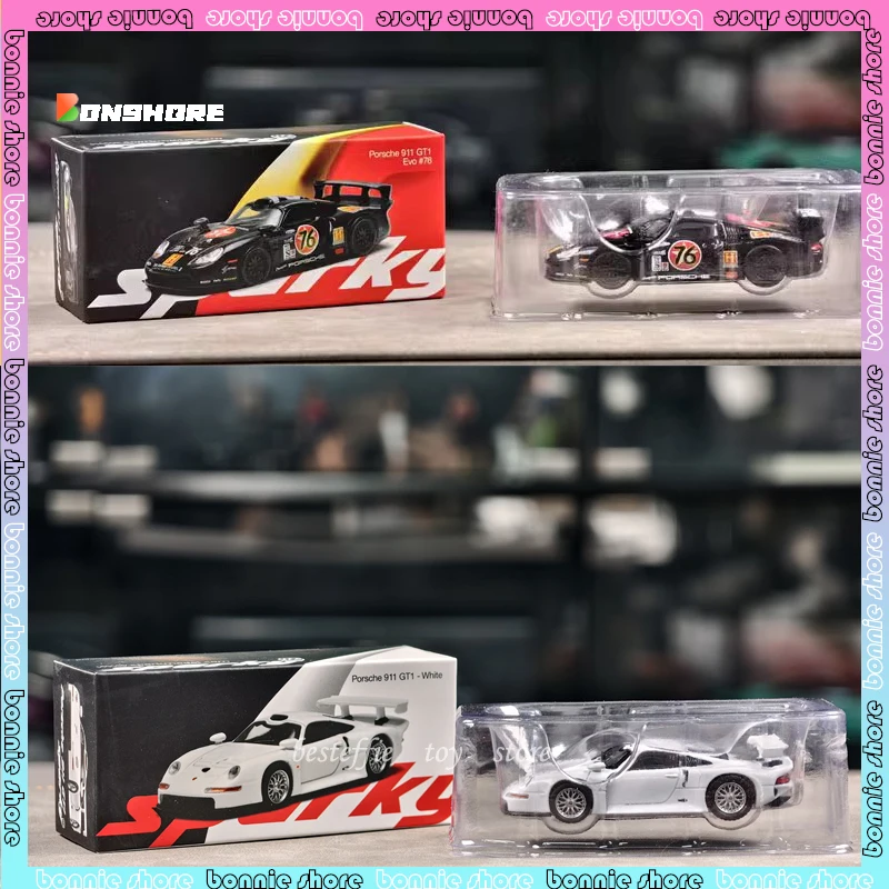 Model auta Sparky 1: 64 Porsche 911 GT1 EVO EVO zliatiny Model simulation miestnosť ORNATION CARS MODEL