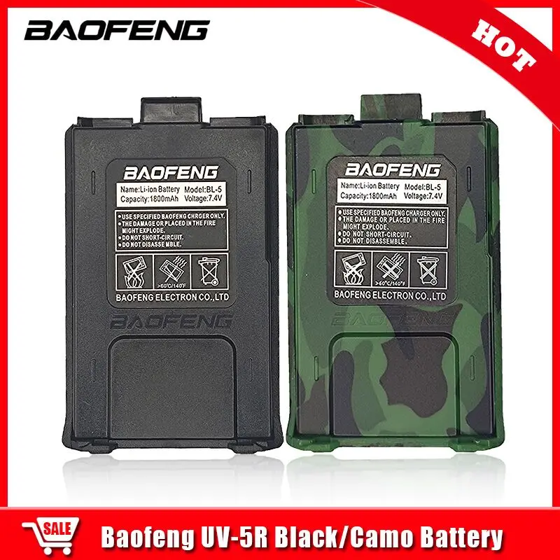 Model BL-5 li-ion batéria pre Baofeng Walkie Talkie UV-5R UV-5RA UV-5RE 1800MAH UV5R Original Battery Tow Way Radio Accessories