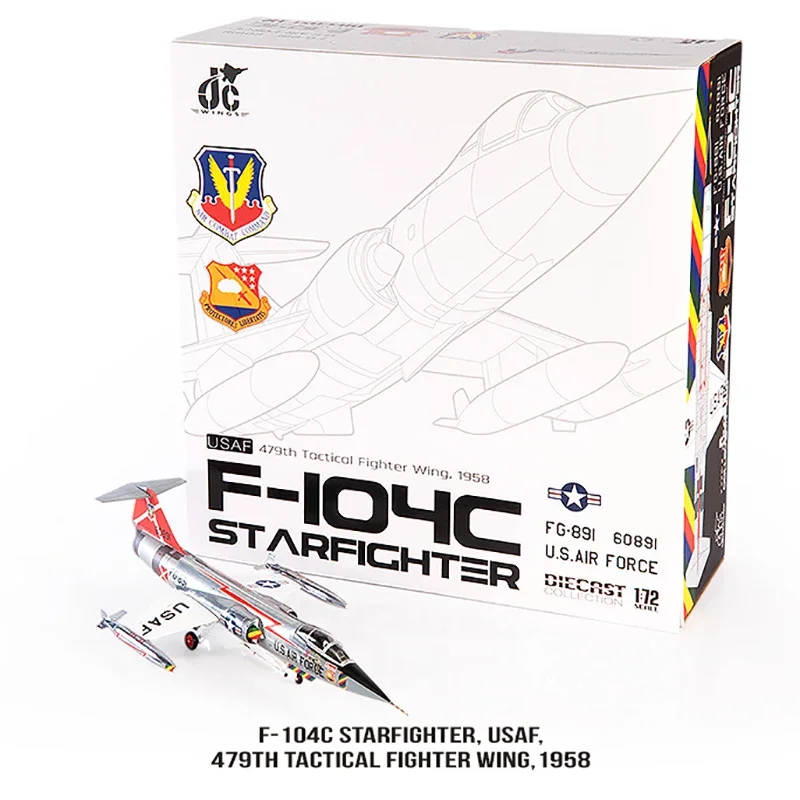 Model Diecast Metal Alloy Model 1/72 Scale F104 F-104C lietadla lietadla USAF Starfighter Falcon Model pre kolekciu