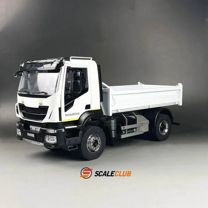 Model Scaleclub 1/14 pre IVECO Hydraulic Dump Truck 4 × 4 RTR s farbou, ktorá sa má hrať pre Tamiya Scania 770S Man Benz Volvo diely