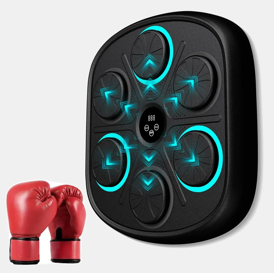 Model Smart Music Boxing Machine pre dospelých a deti, výcvikový stroj s LED elektronickými nástennými namontovanými, domáci vnútorný wo