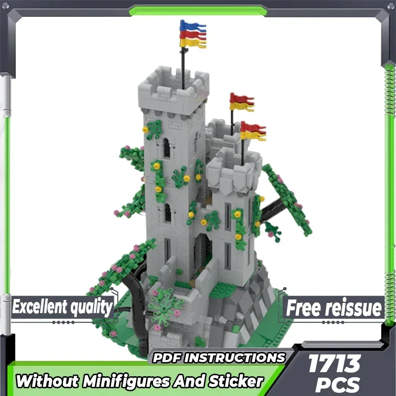Model stredovekého výhľadu na ulicu MOC BUDÚCIE TEHORY MOUNTY OUTPOST TECHNOLÓGIA Modulárne bloky Darčeky Vianočné hračky