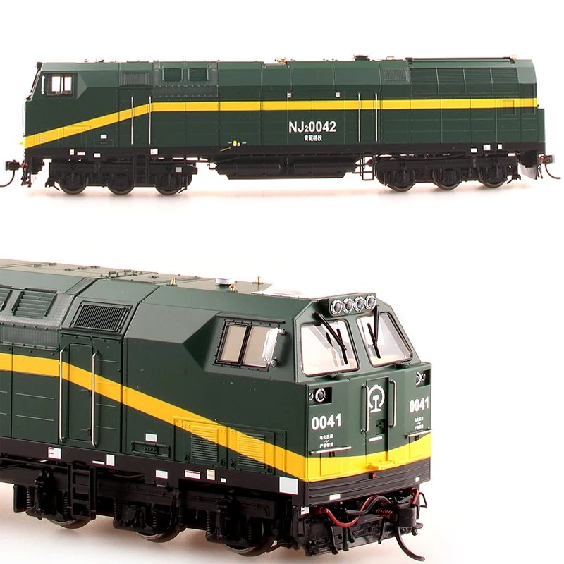Model vlaku HO1/87 Qinghai-Tibet NJ2 Diesel Locomotive White Green 4 Automobil Collective Darčekové hračky Model