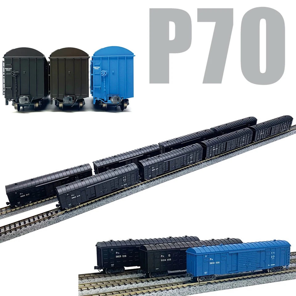 Model vlaku N Stupnica 1/160 P70 P70 BoxCar Freight Train Model Model Toy Hray