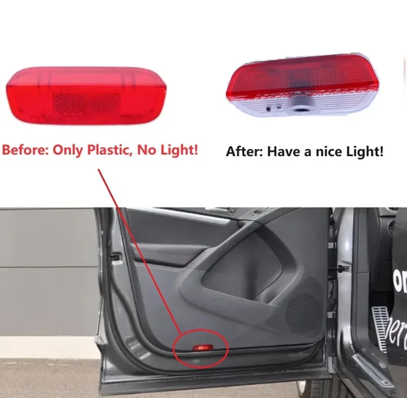 Modely LED dverí svetlo batérií pre žiadne lampa vw Passat B6 Golf5 6 7 Jetta Mk5 Mk6 CC Tiguan Scirocco VW R R-Line