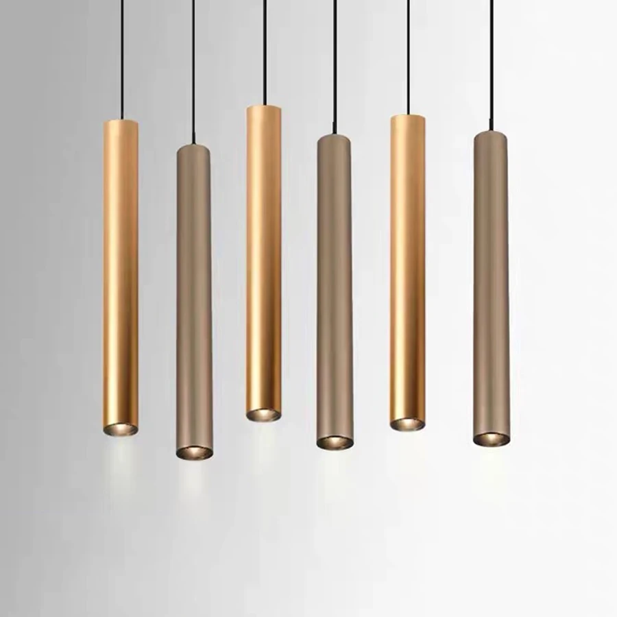 Moderná dlhá trubica prívesok Lights Creative Restaurant Spál