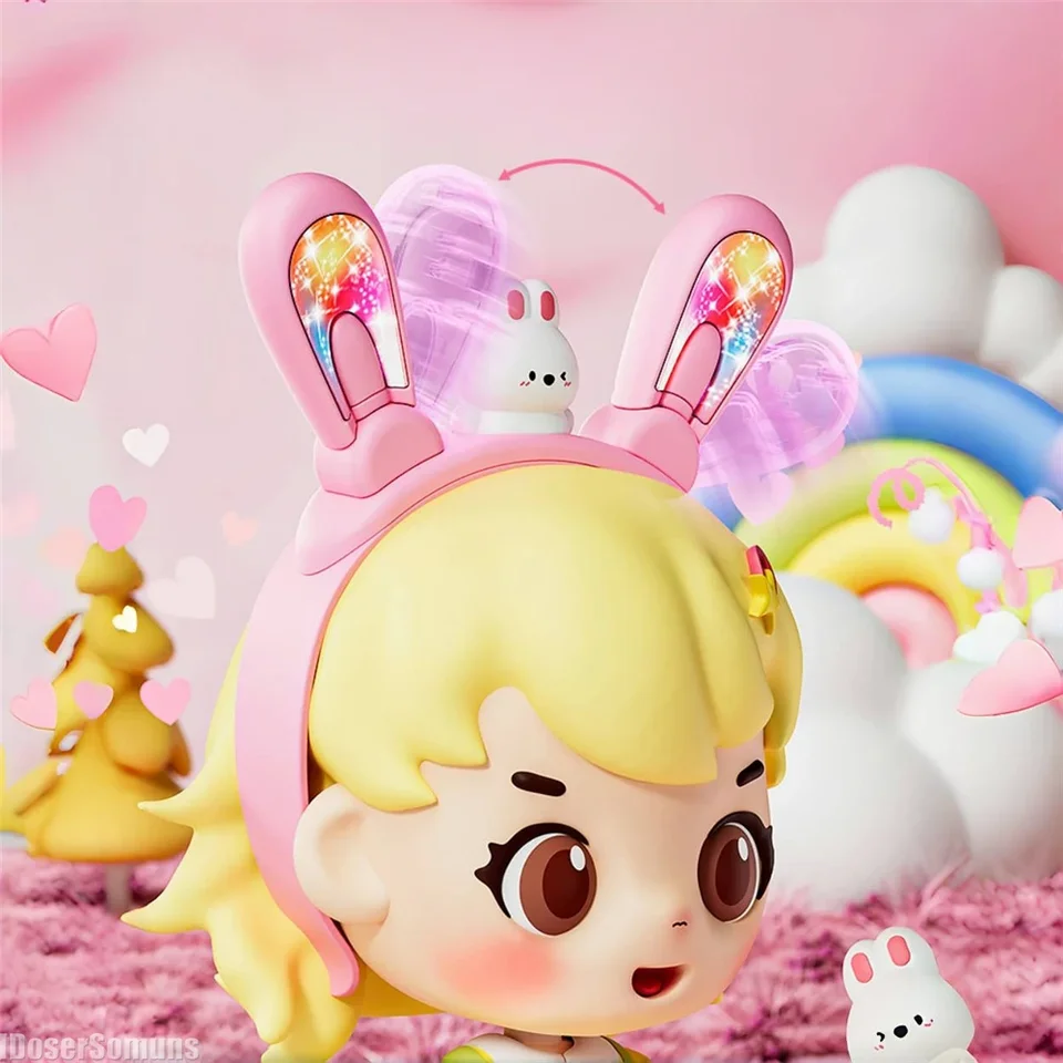 Moderná párty deti Girl Princess Party Nové pohybujúce žiariace králičie uší čelenka žiara v tme pre narodeniny