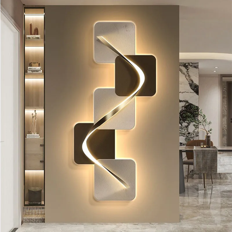 Moderná umelecká nástenná lampa Interiér Vstupné dekorácie maľba zvislý koridor špeciálny obývacia izba závesná maľba light